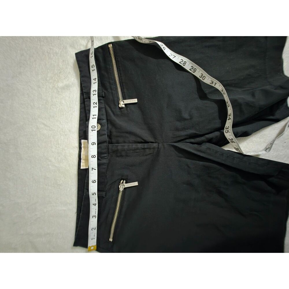 Michael Kors Black Bermuda Shorts Size 6 Zip Pockets
